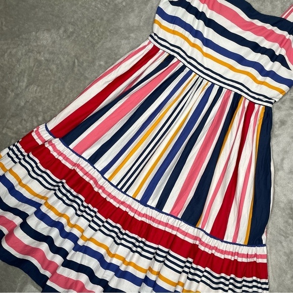 Vince Camuto Striped Multicolor Summer Dress Size 6 - Picture 2 of 11